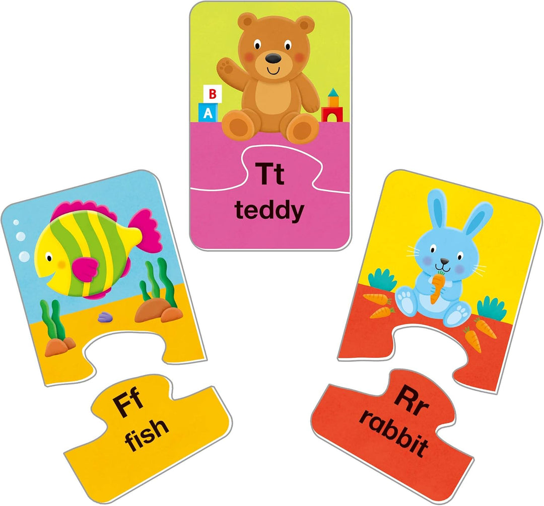 Galt Toys Alphabet Puzzles - 26 Two-Piece Educational Jigsaw Puzzles for Kids 3+