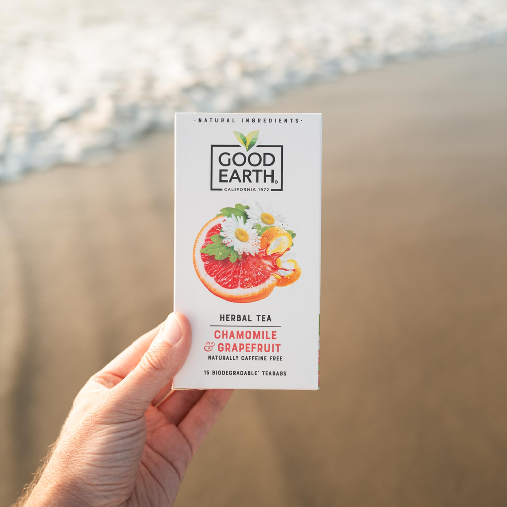 Good Earth Tea Co. Chamomile & Grapefruit Herbal Tea Bags - Naturally Caffeine Free | 15 Count 5