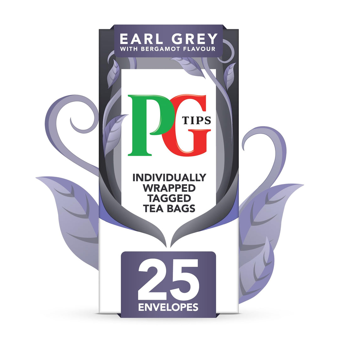 PG Tips - Earl Grey Individually Wrapped Tea Bags, 150 Enveloped Flavoured Black Tea