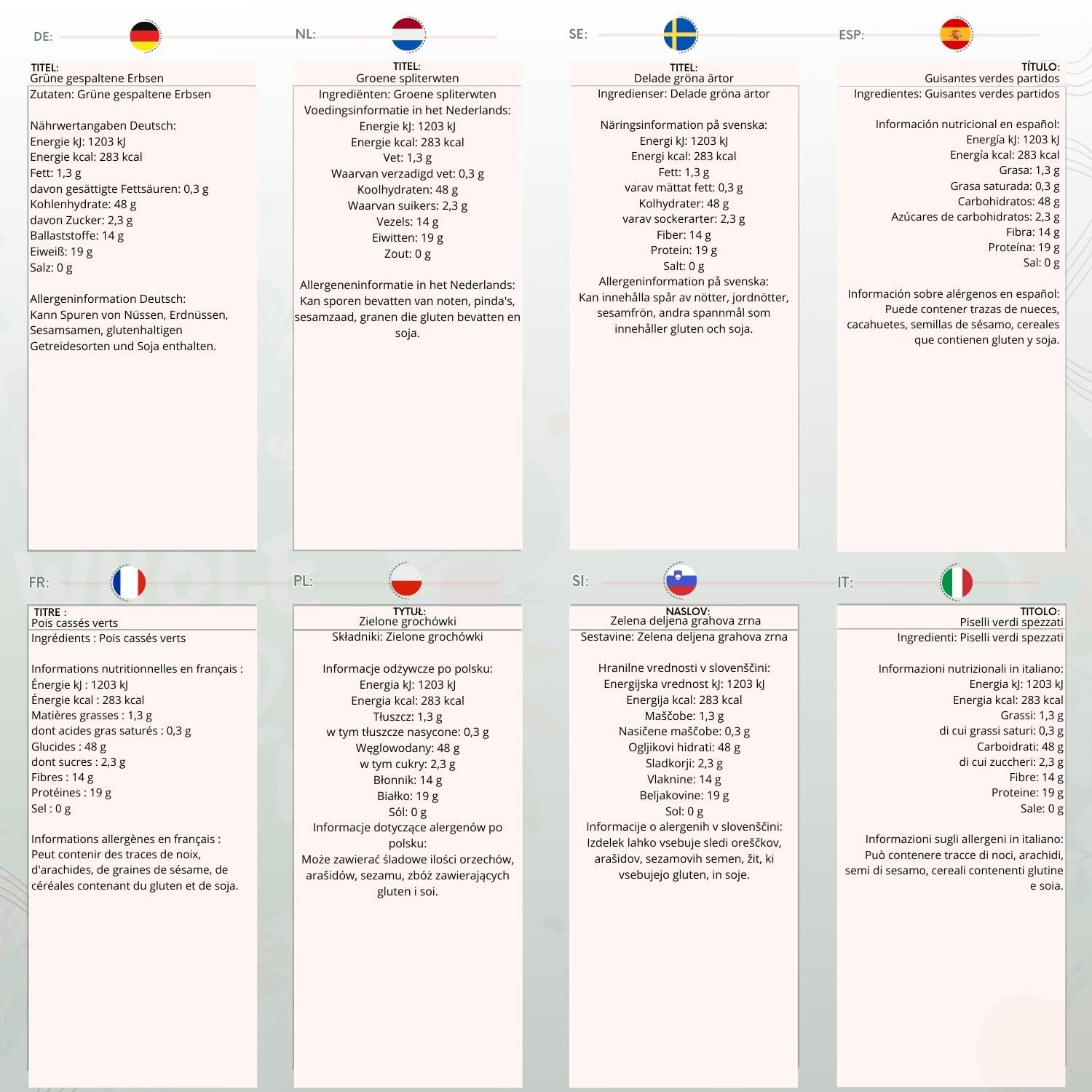 Wholefood Earth - Green Split Peas 1 kg | GMO Free | High Fibre | High Protein | Organic | Vegan 4