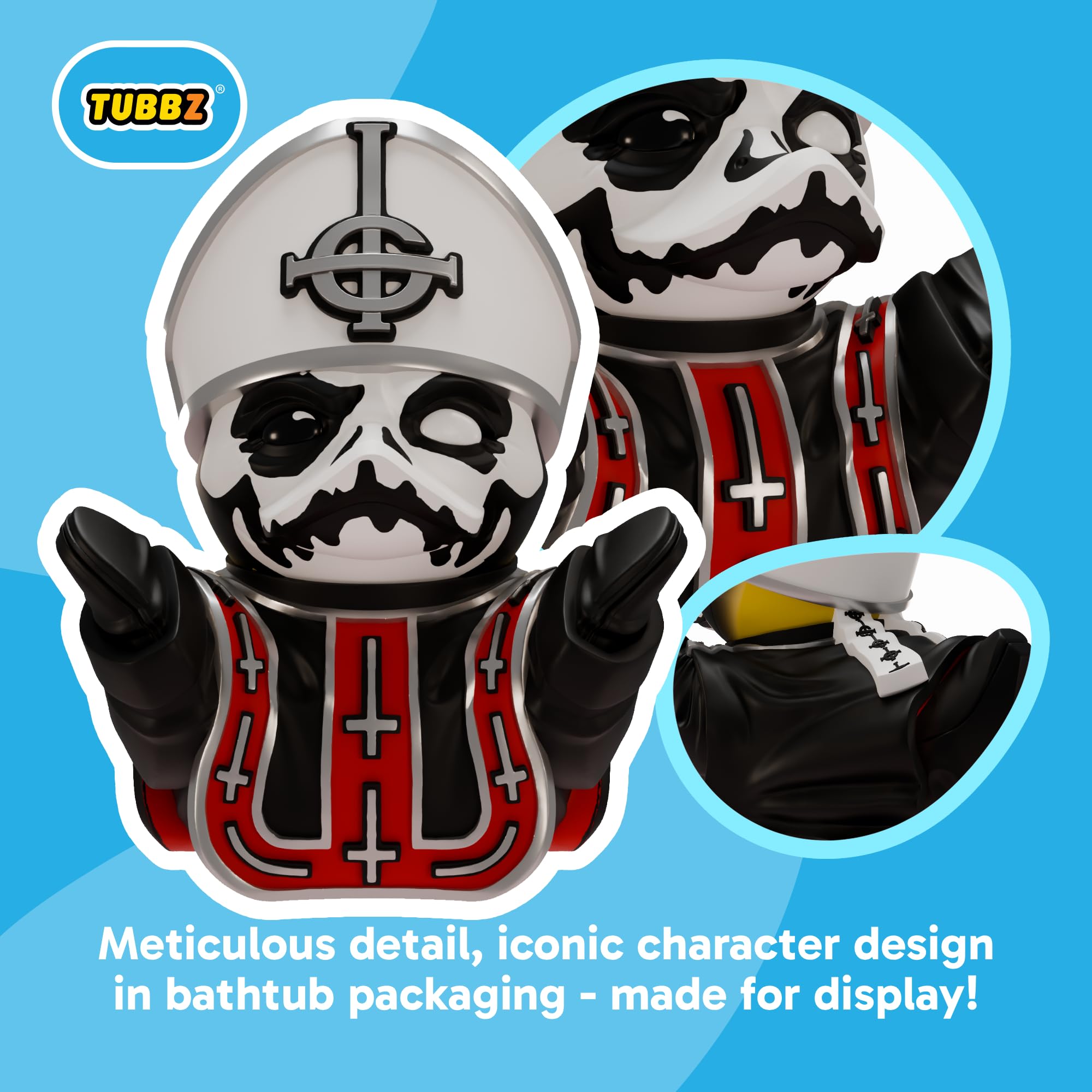 TUBBZ Ghost - Papa Emeritus I Cosplaying Rubber Duck Collectible Figure | 9cm Tall 2
