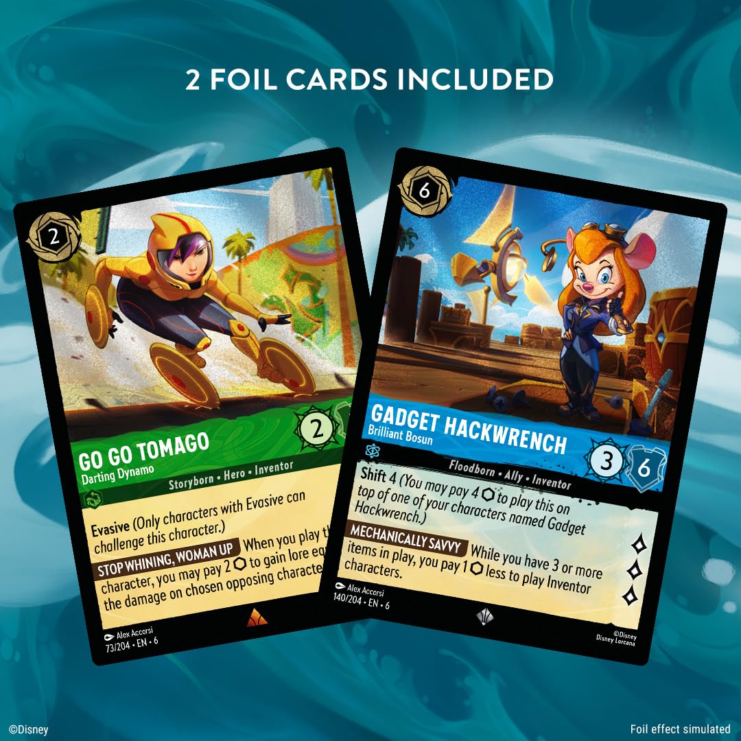 Ravensburger Disney Lorcana Trading Card Game - Azurite Sea Starter Deck 6