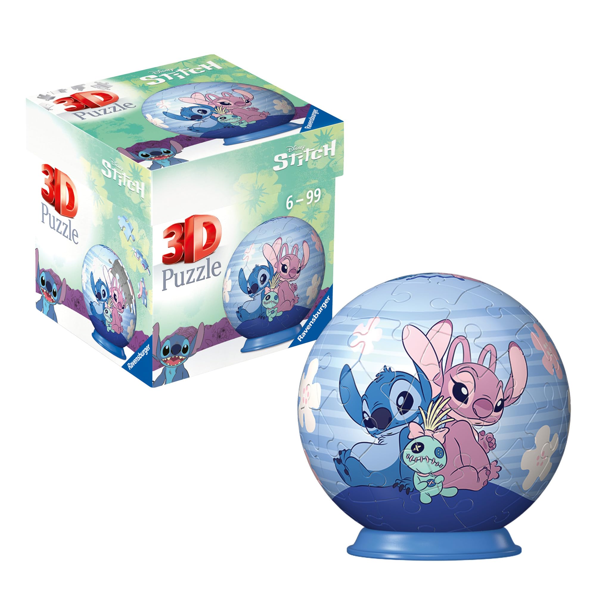 Ravensburger Disney Stitch and Friends 3D Jigsaw Puzzle - 54 Pieces | Ages 6+