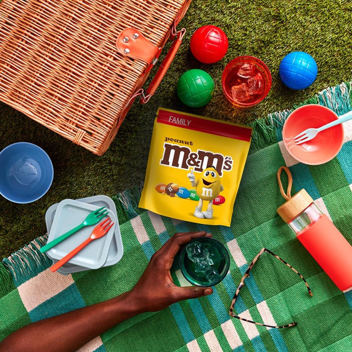 M&M's Peanut Chocolate Candy 400g Sharing Bag - Colorful Milk Chocolate Covered Roasted Peanuts