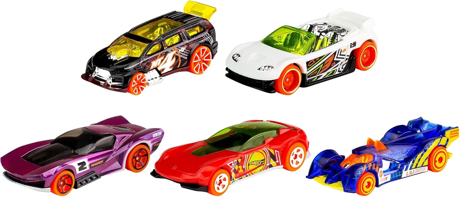 Hot Wheels 5 Car Gift Pack - 1:64 Scale Die-Cast Vehicles for Kids 3+ 10