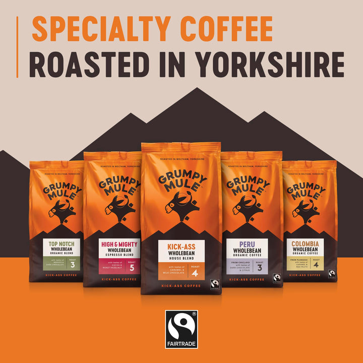 Grumpy Mule Organic Sumatra Ground Coffee 200g