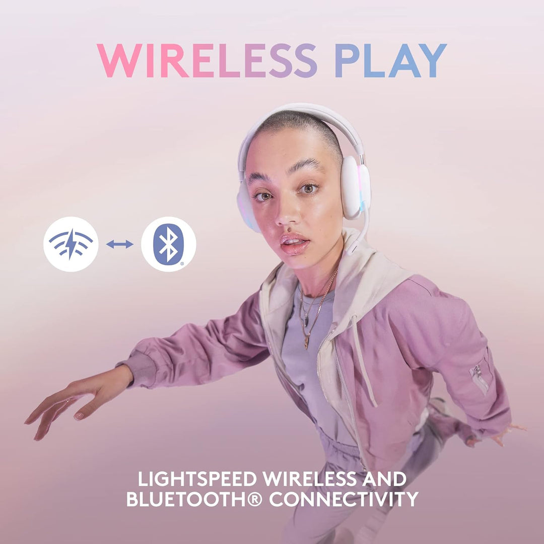 Logitech G G735 Wireless Gaming Headset with LIGHTSYNC RGB, LIGHTSPEED Wireless, Bluetooth, Detachable Mic