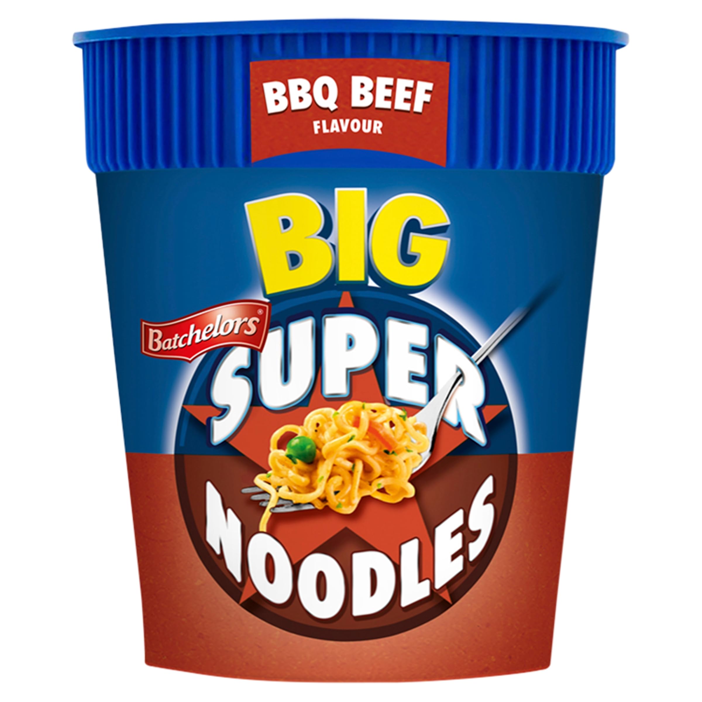 Batchelors Big Super Noodles BBQ Beef Flavour Instant Snack Pot - 100g (Pack of 6) 5