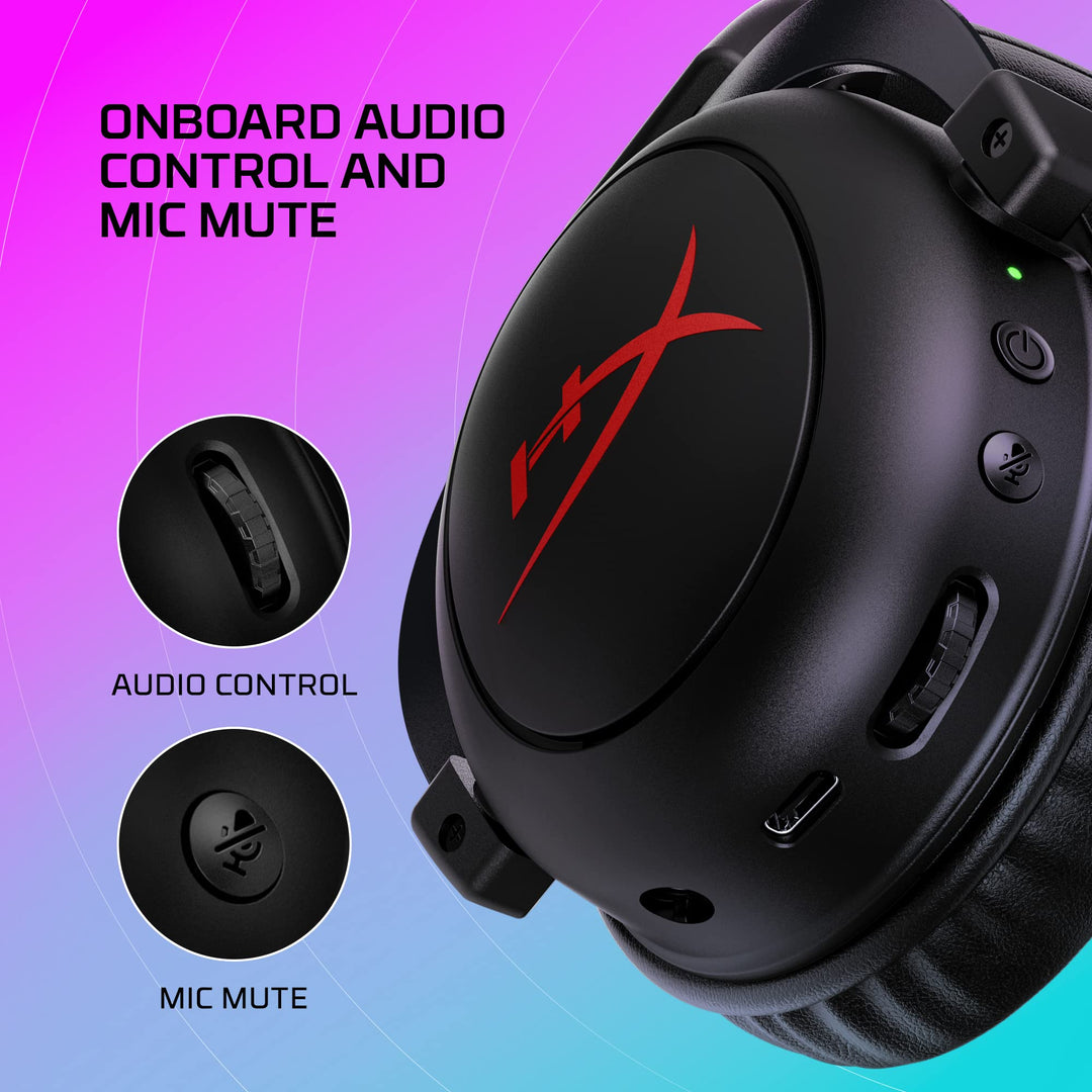 HyperX Cloud II Core Wireless - Gaming Headset for PC with DTS Headphone:X Spatial Audio