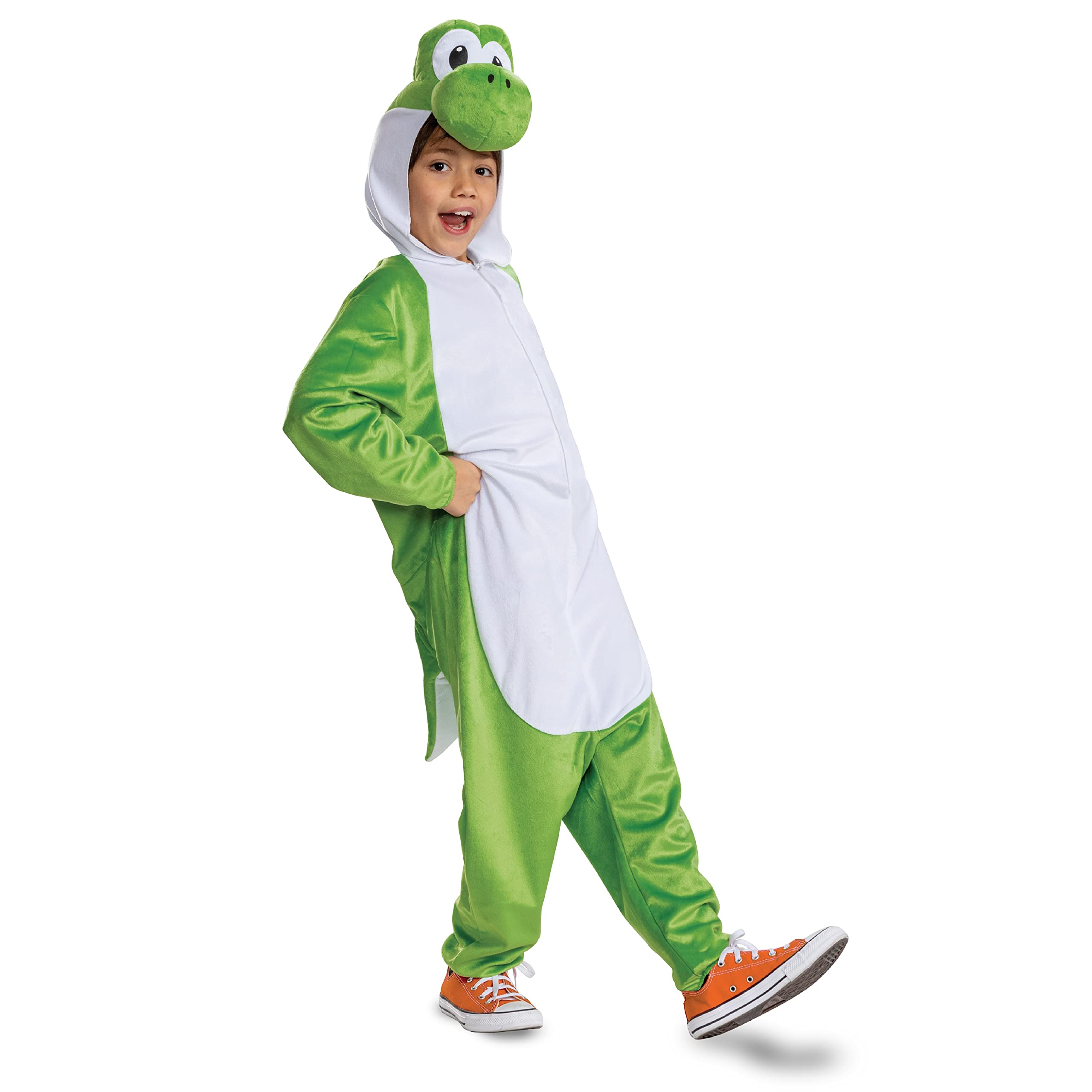 Disguise Yoshi Hooded Jumpsuit Costume - Kids Unisex Fancy Dress 1