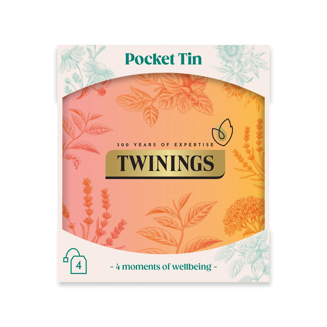 Twinings Festive Limited Edition Pocket Tea Tin with Superblends Sleep & Glow