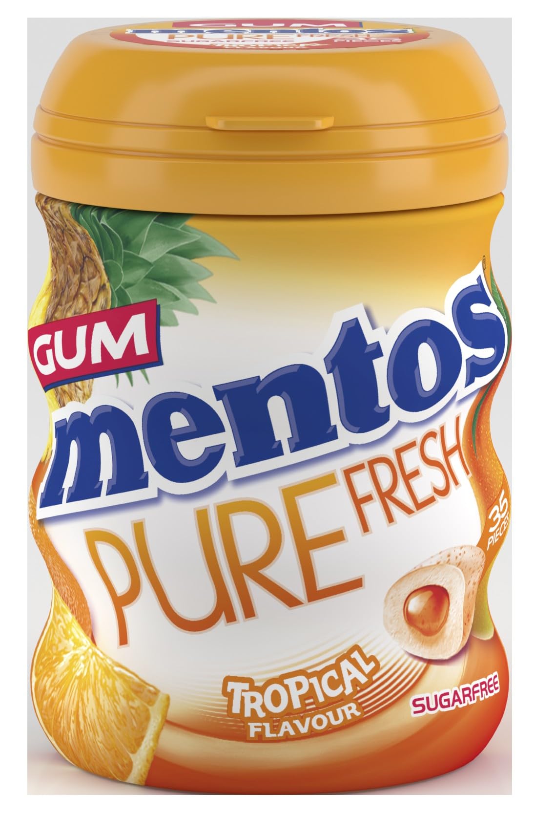 Mentos Pure Fresh Tropical Chewing Gum – Sugar-Free, Gluten-Free, 35 Pieces 6