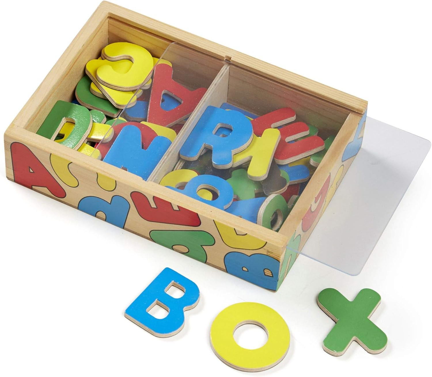 Melissa & Doug Magnetic Wooden Letters - Educational Alphabet Playset for Kids 3-6