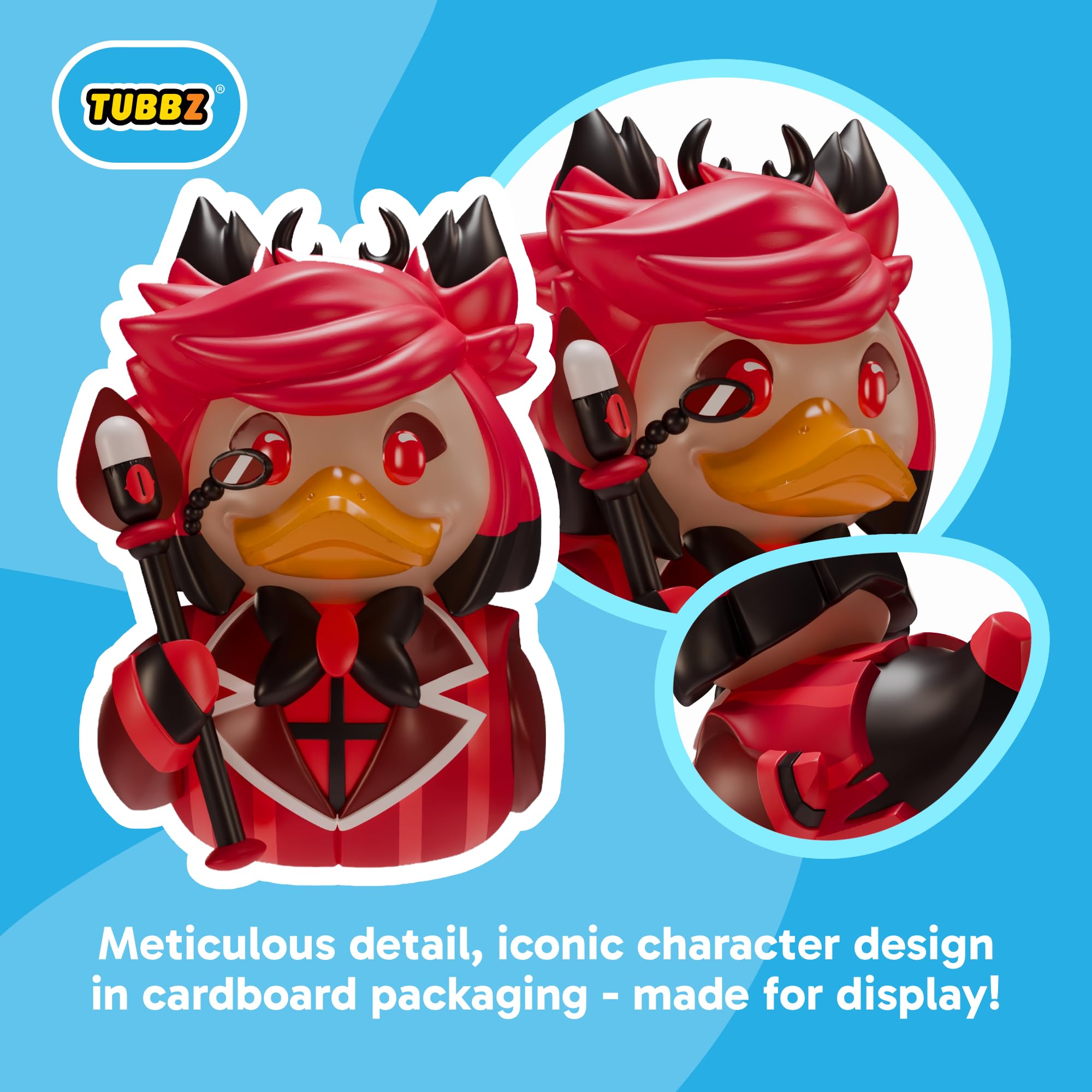 TUBBZ Alastor Cosplaying Rubber Duck Vinyl Figure | Hazbin Hotel Collectible 2