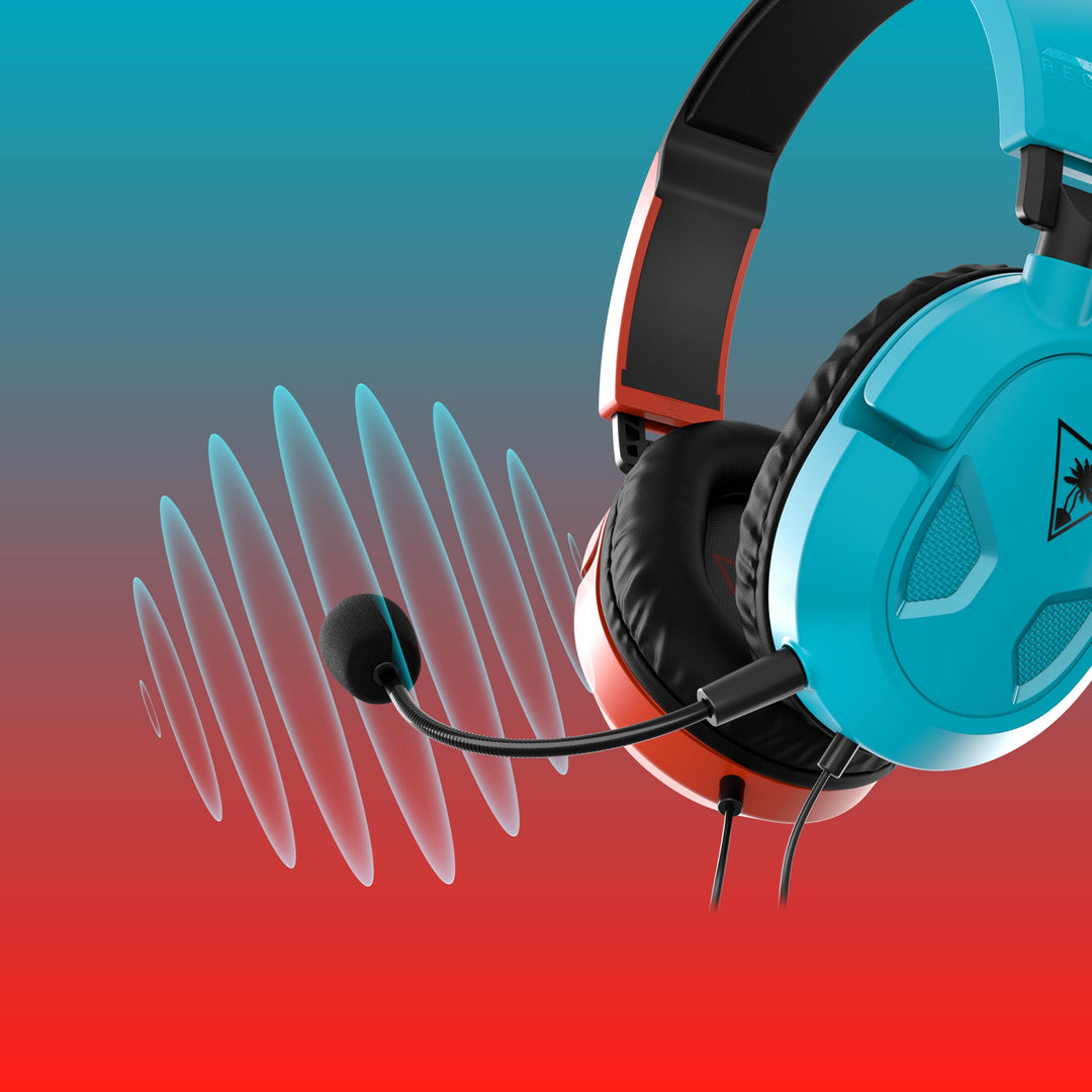 Turtle Beach Recon 50 Red/Blue Gaming Headset for Nintendo Switch, Xbox, PS4, PS5, PC & Mobile