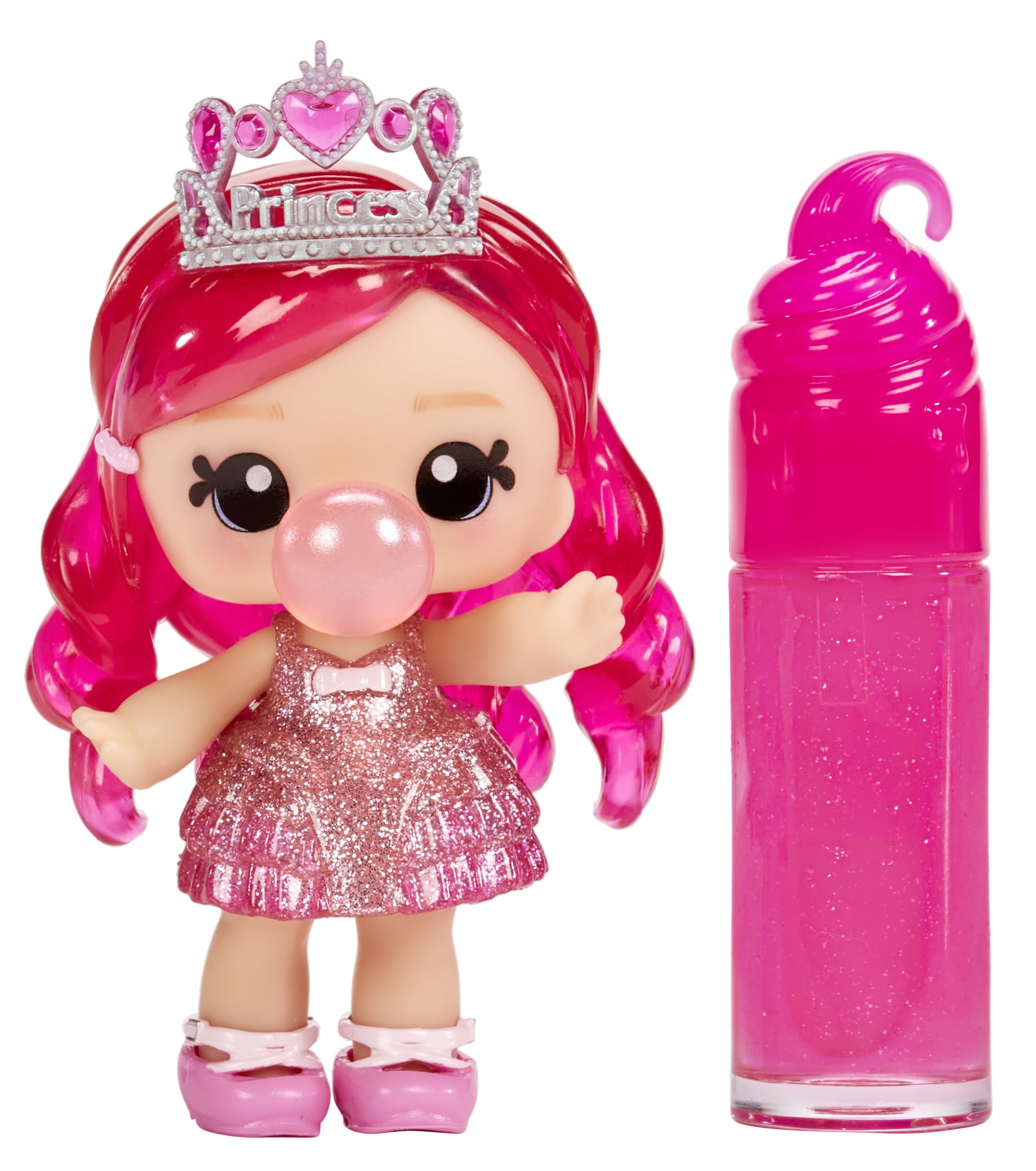 Yummiland Lipgloss-Puppe – Bianca Bubblegum – Duftende DIY-Lipgloss-Puppe mit anpassbarer Mode und Accessoires 4