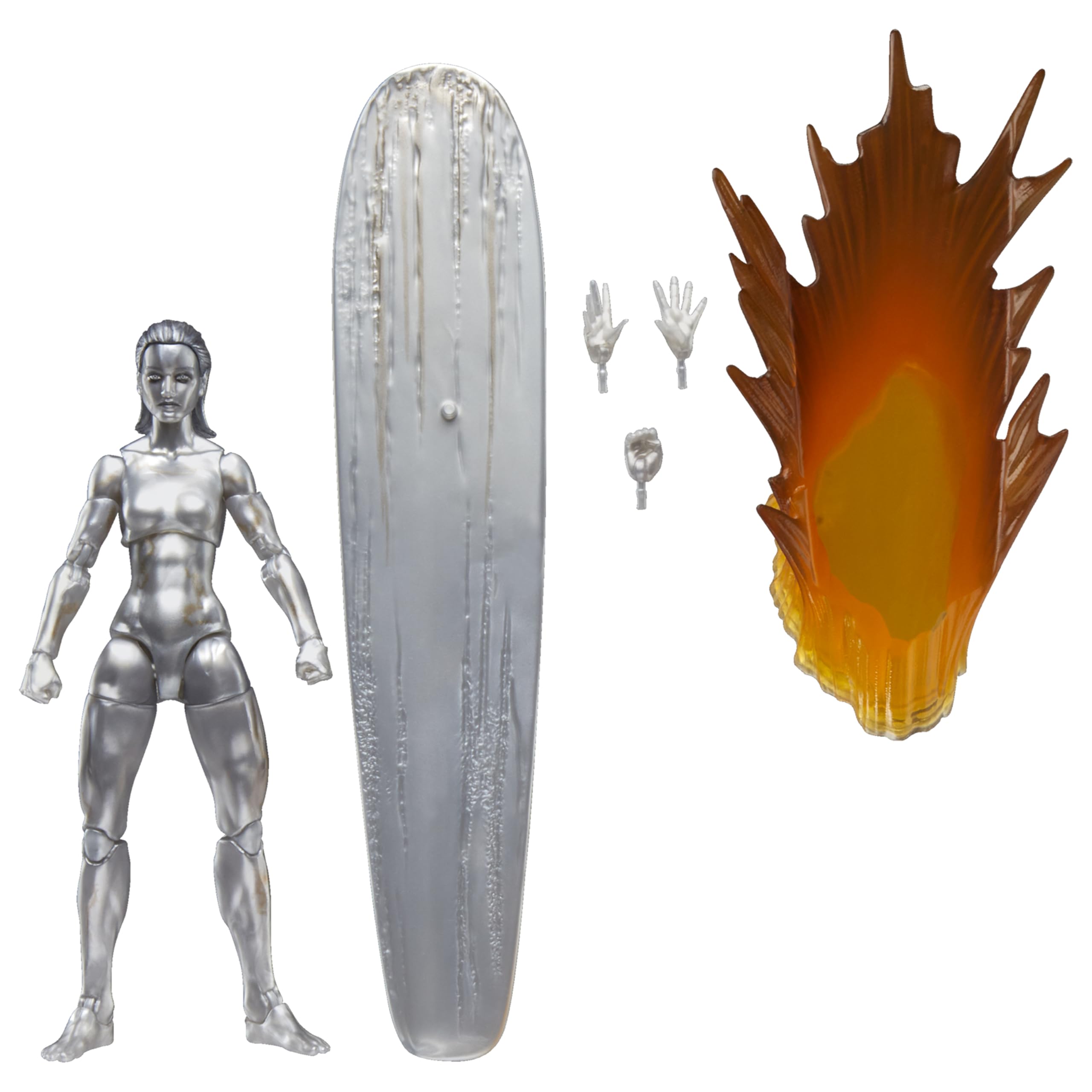Marvel Legends Series Silver Surfer 6-Inch Action Figure with Surfboard & Accessories 1