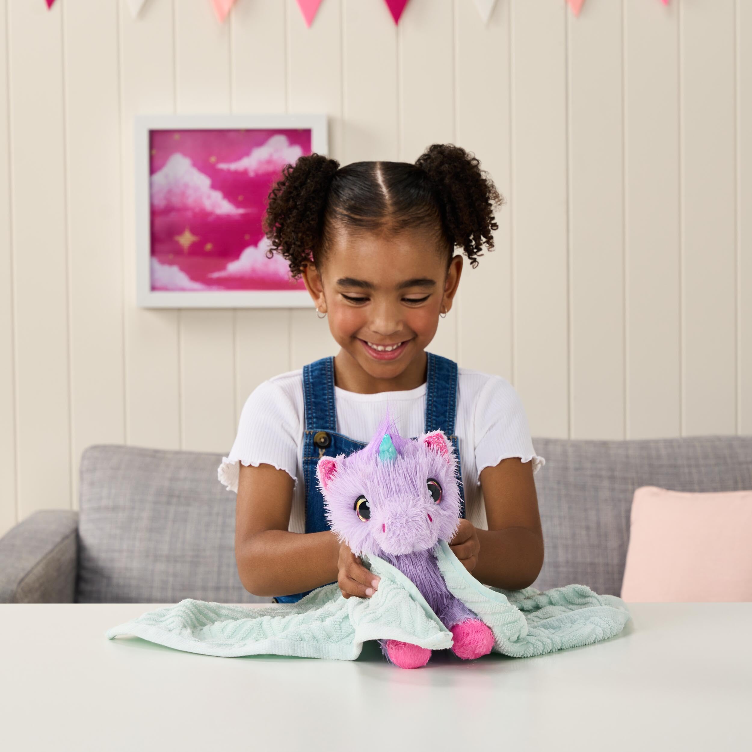SCRUFFALUVS Unicorn Scruffs - Wash to Reveal Plush Toy | 19cm | Ages 2+ 5