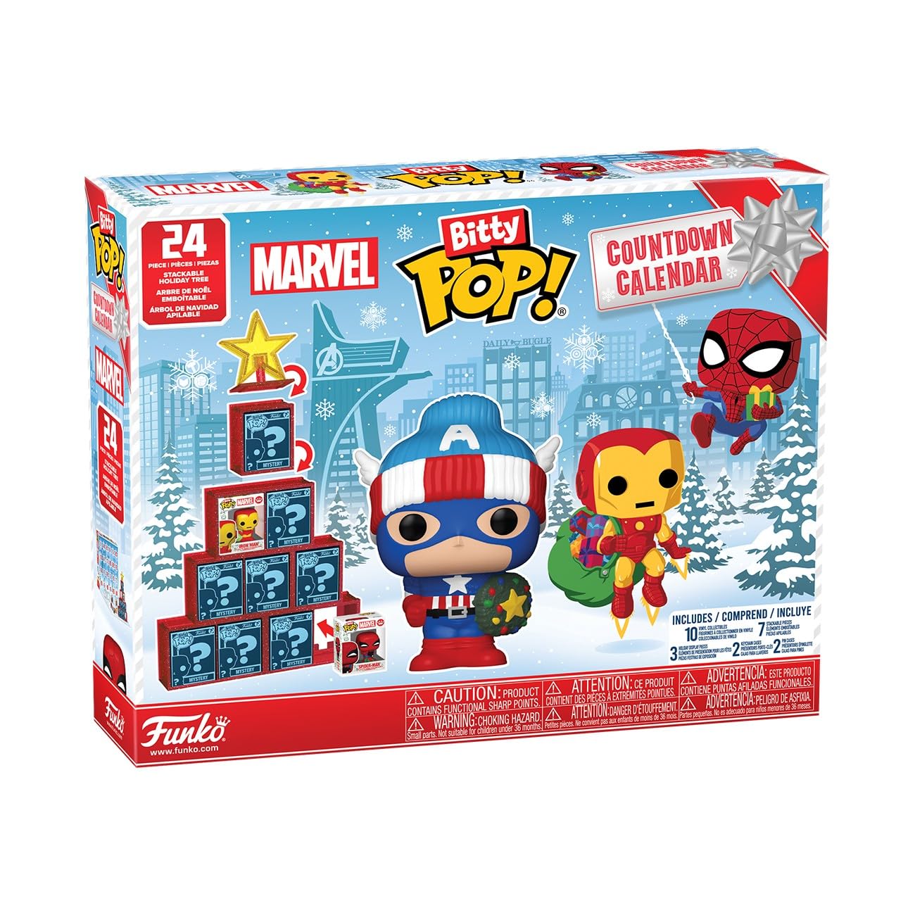 Funko Bitty Pop! Countdown-Kalender: Marvel Comics Adventskalender – 24 Minifiguren