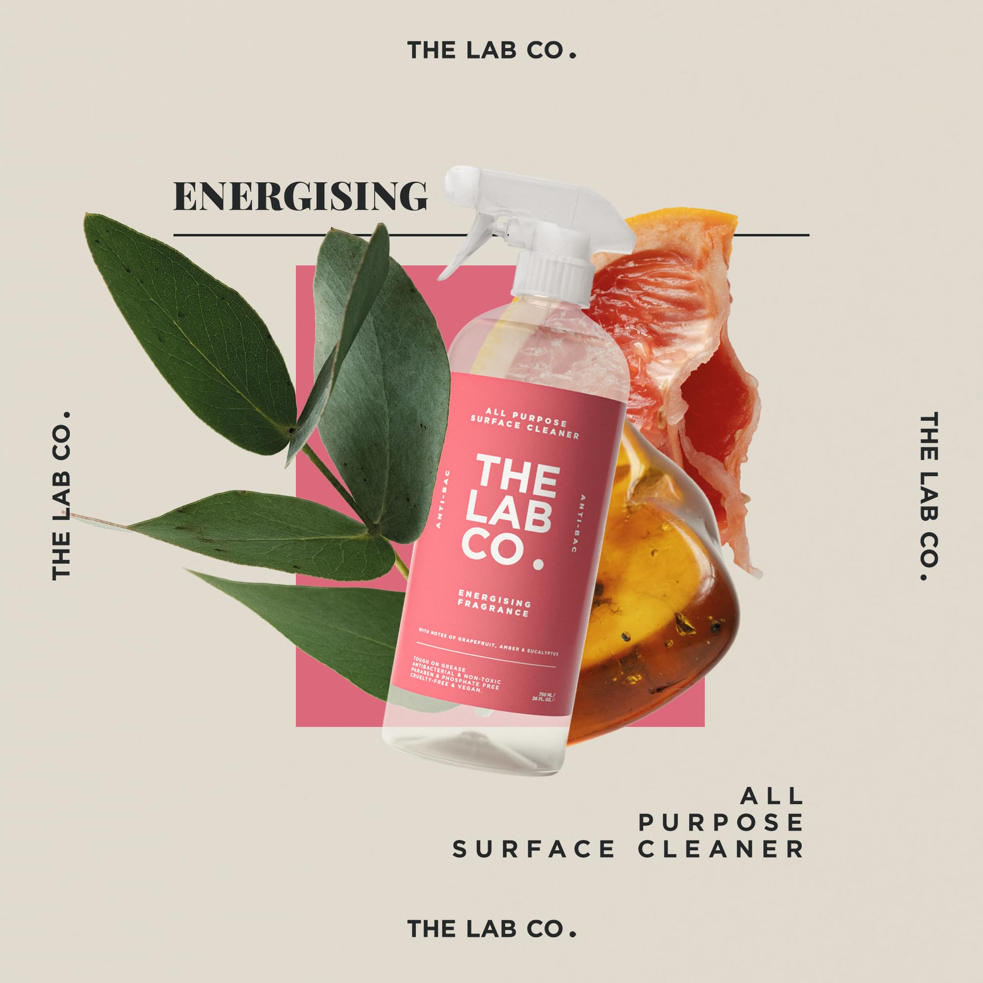 The Lab Co. Antibacterial All Purpose Cleaner - Multi Surface, Streak Free | 750 ml 2