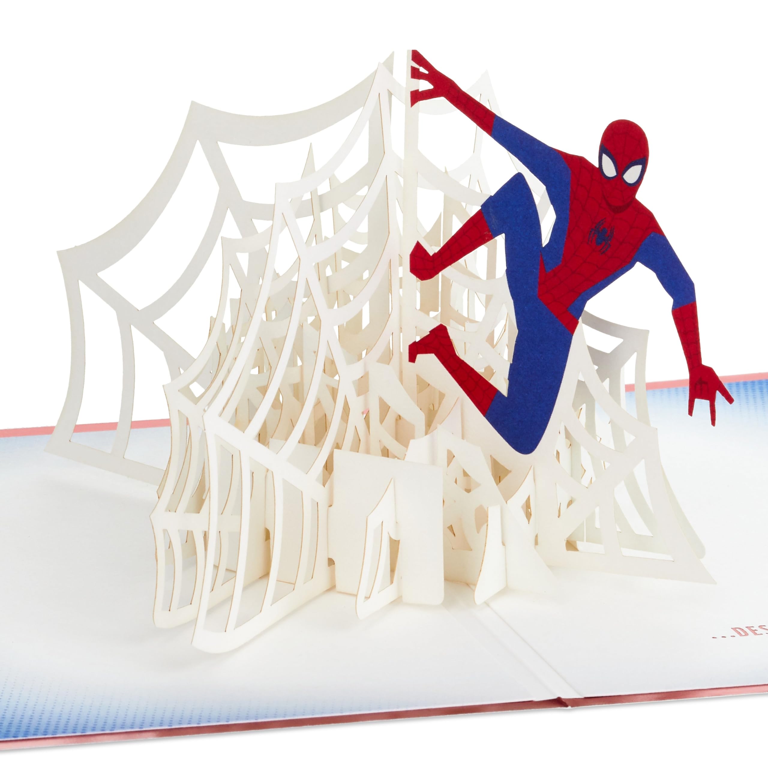 Hallmark MARVEL Spider-Man 3D Pop-Up Birthday Card with Red Metallic Foil | FSC Certified