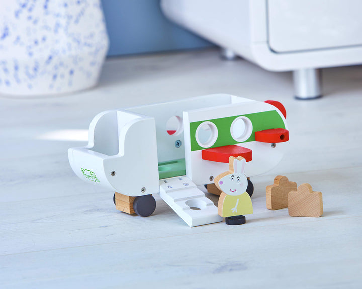 Peppa Pig 07211 Wooden Aeroplane - Push Along Vehicle for Toddlers