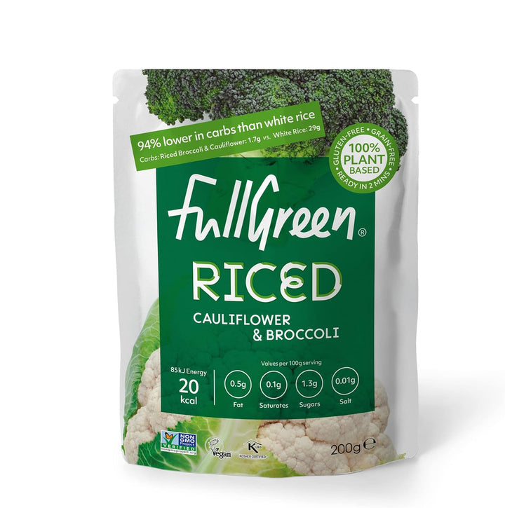Fullgreen - Riced Broccoli & Cauliflower Plant-Based Low-Carb Rice Alternative
