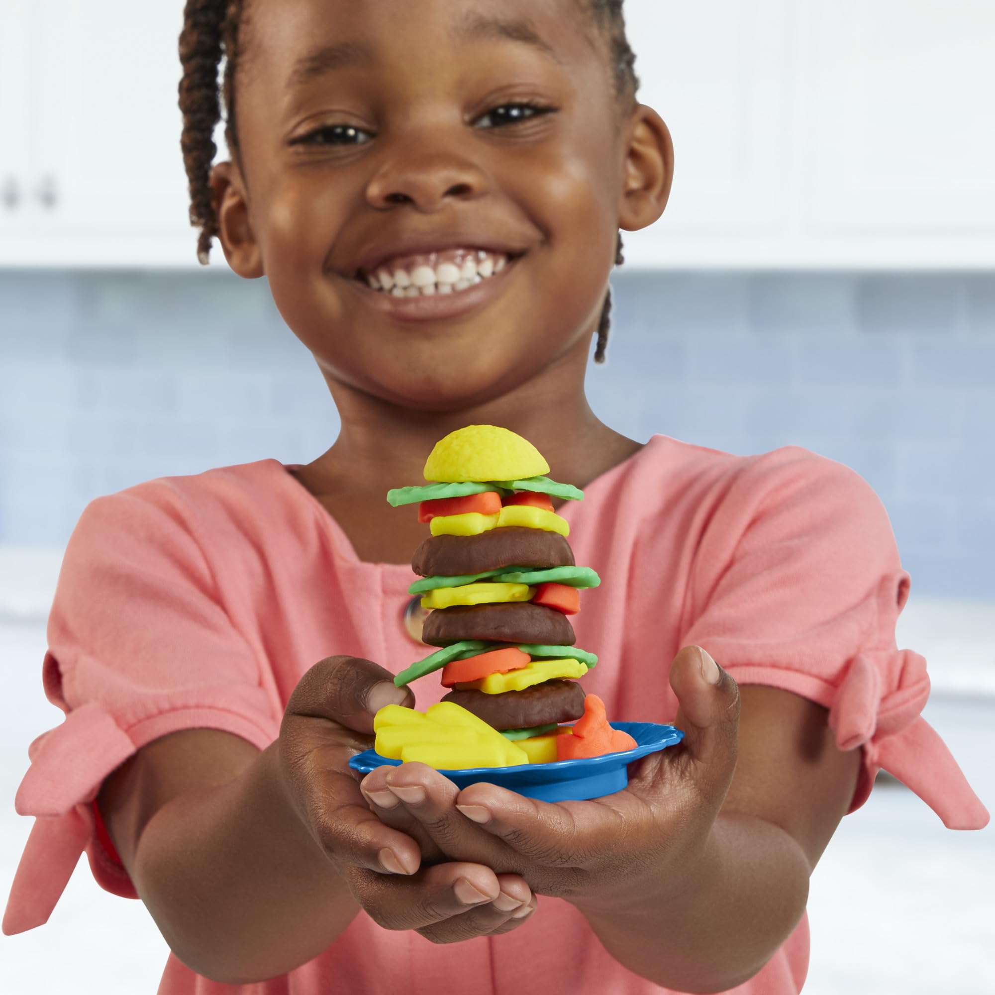 Play-Doh Kitchen Creations Busy Chef's Restaurant Playset - 2-Sided Pretend Play Kitchen for Ages 3+ 7