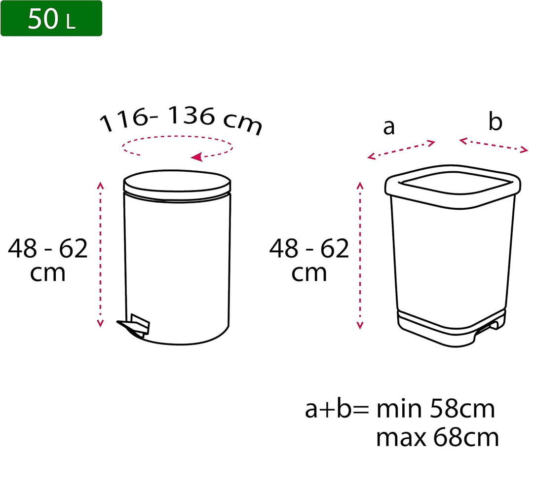 Relevo Heavy Duty 100% Recycled Bin Liners - 50L, 10 Bags