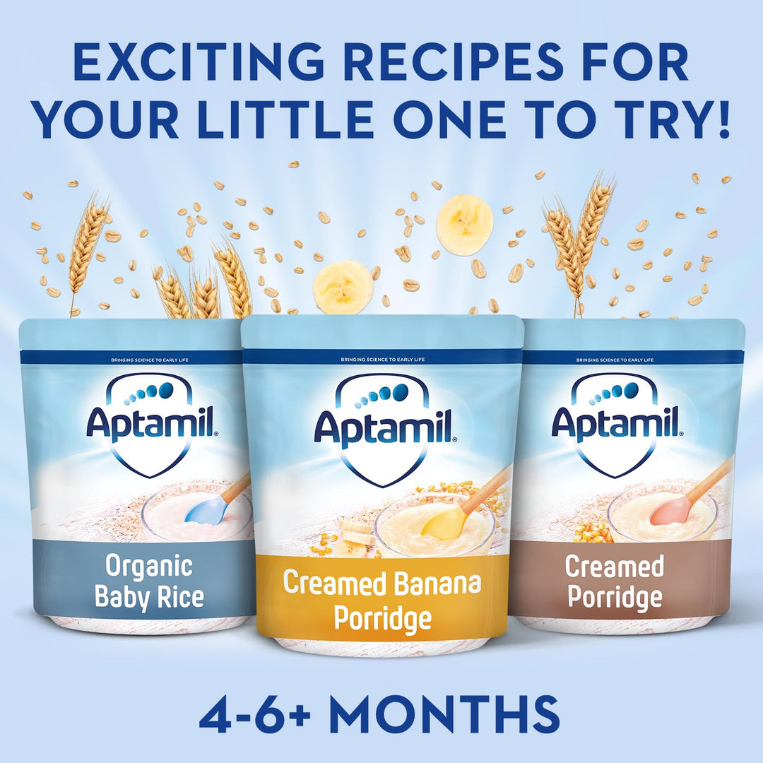 Aptamil Creamed Porridge Baby Food Cereal, 4-12 Months, 125g (Pack of 5)