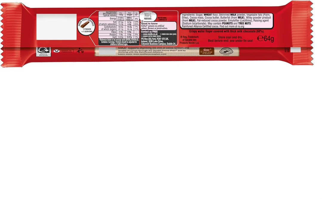 Kit Kat Chunky Duo Milk Chocolate Bars, 24 x 64 g