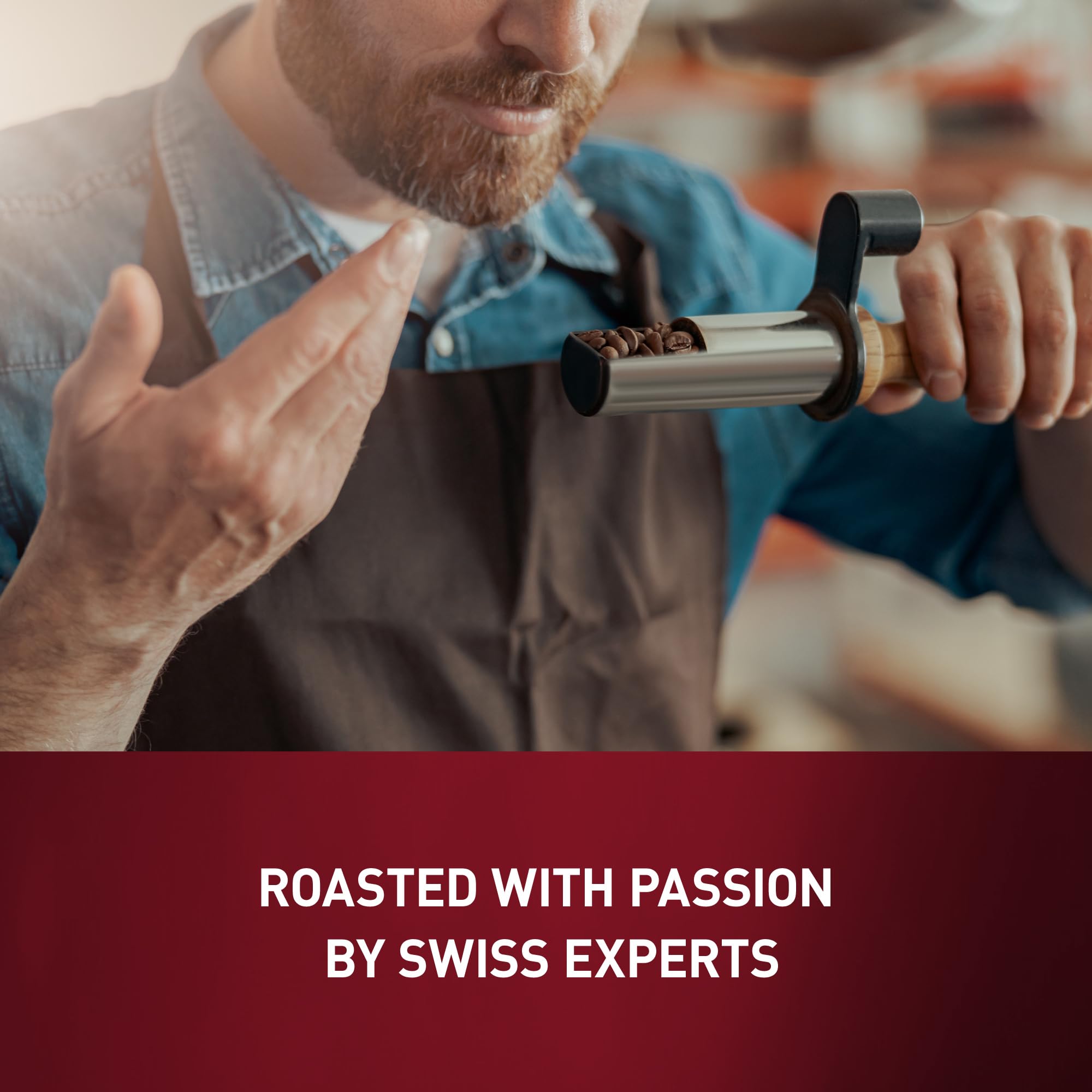 Schwiizer Schüümli Crema Intenso Whole Coffee Beans - Medium Roast, 65% Arabica, 35% Robusta, 1kg 5