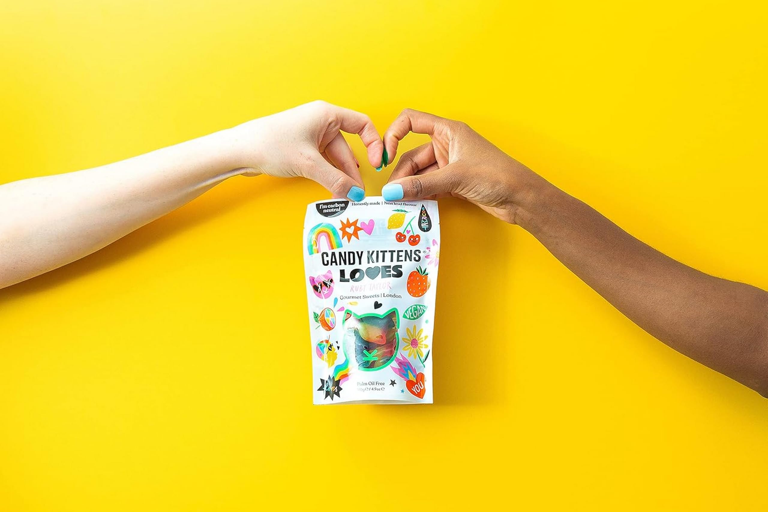 Candy Kittens LOVES Vegan Sweets – Fizzy Treats with Real Fruit Juice (140g) 7