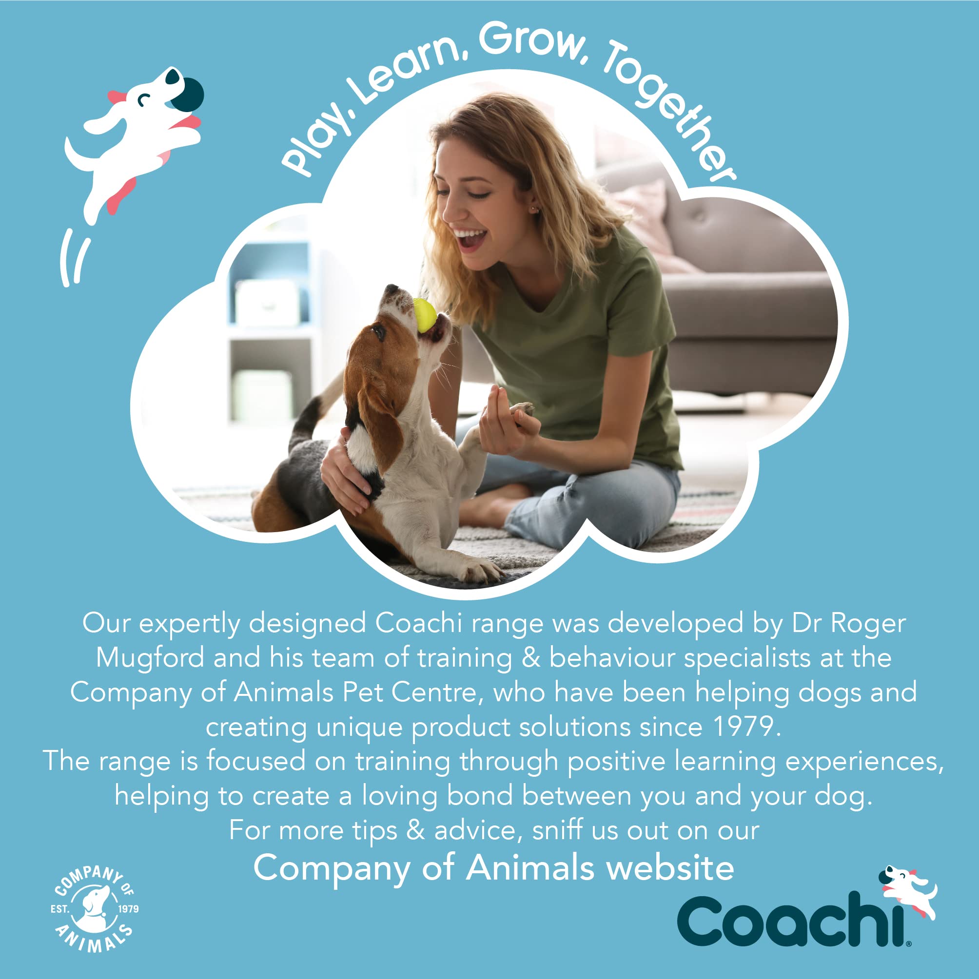 Coachi Multi-Clicker Dog Training Aid - 3 Volume Settings | Adjustable Wrist Strap | Navy/Coral 7
