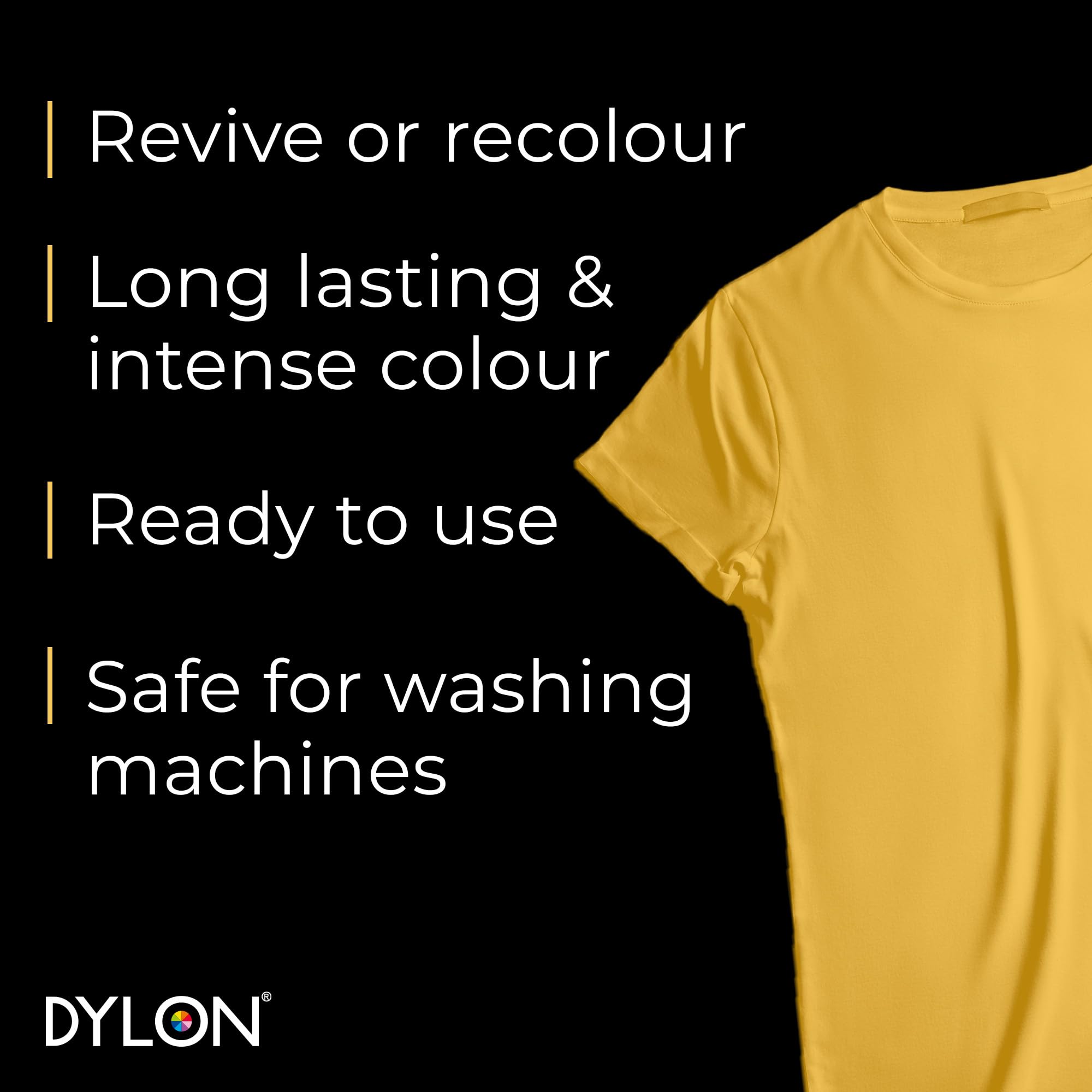 Dylon Washing Machine Fabric Dye Pod - Sunflower Yellow, 350g 8