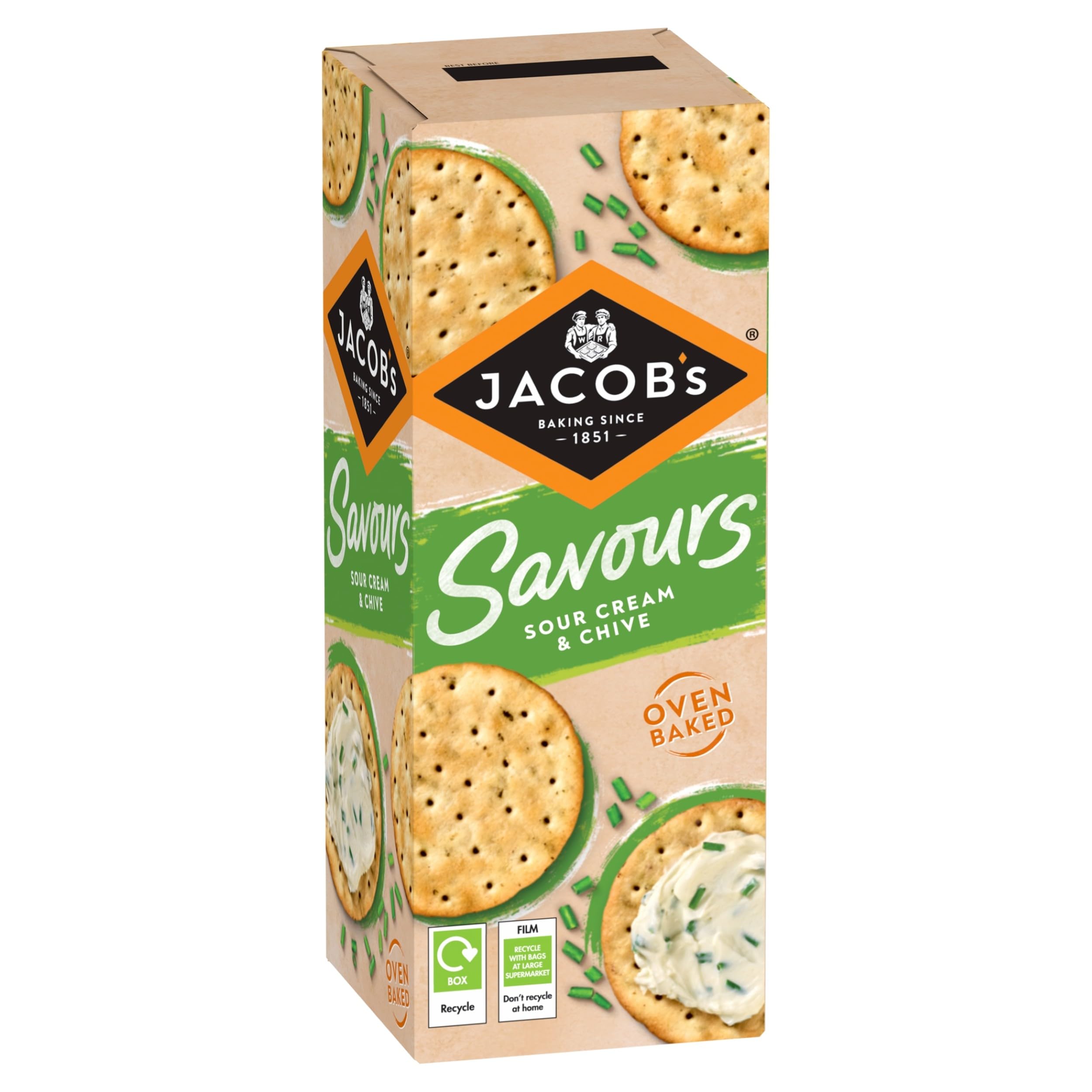 Jacob's Mediterranean Rosemary Crackers Multipack 5 x 38g, 190g 4