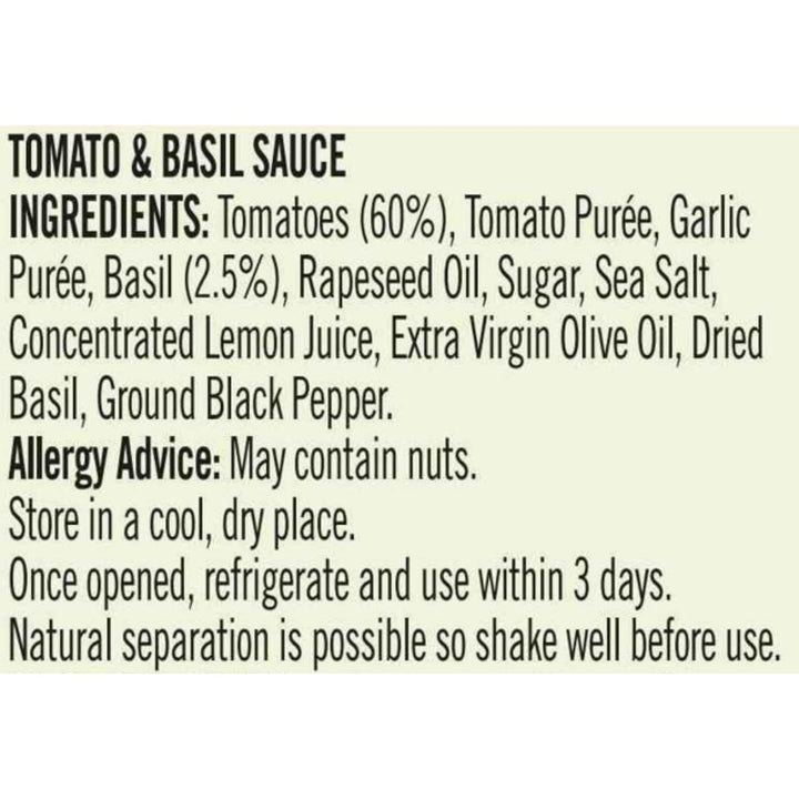 Loyd Grossman Italian Tomato & Basil Sauce (350g)