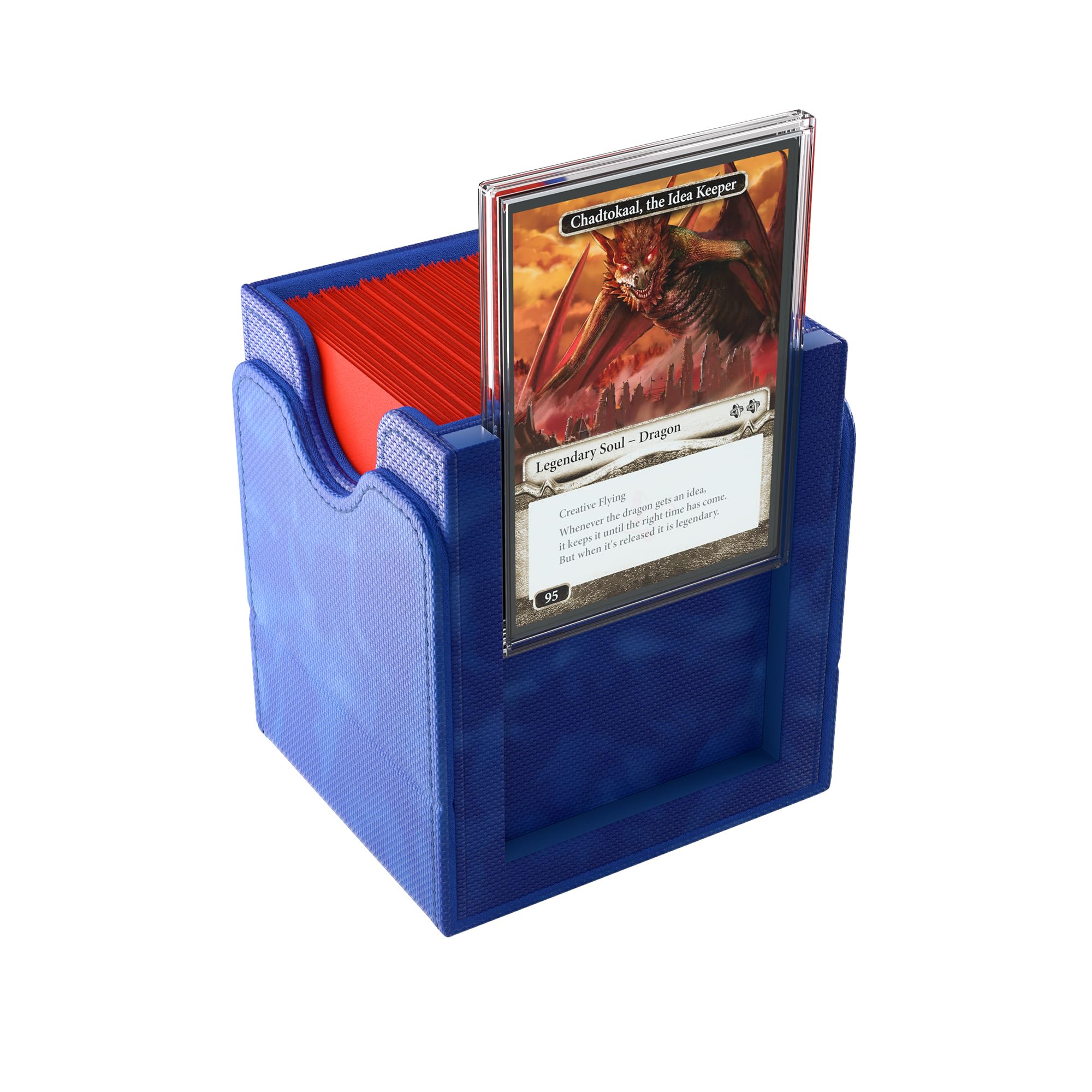 Gamegenic Magic: The Gathering Squire Plus 100+ XL Convertible Blue Commander Deck Box 8