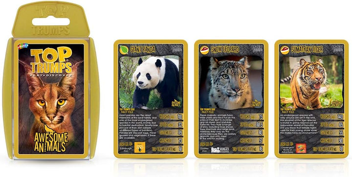 Awesome Animals Top Trumps Card Game