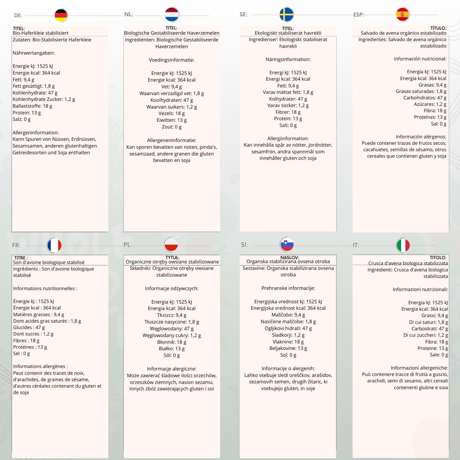 Wholefood Earth Organic Stabilised Oat Bran 1 kg | GMO Free | High Fibre Whole Grain 4