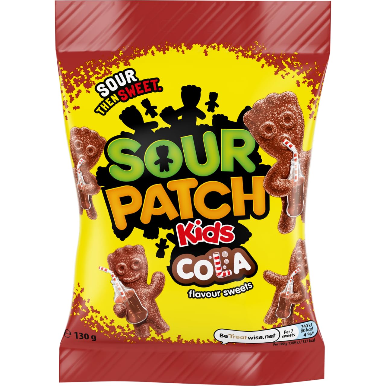 Sour Patch Kids Cola-Geschmack, spritzig sauer, dann süß, Kaubonbons, 130 g 3