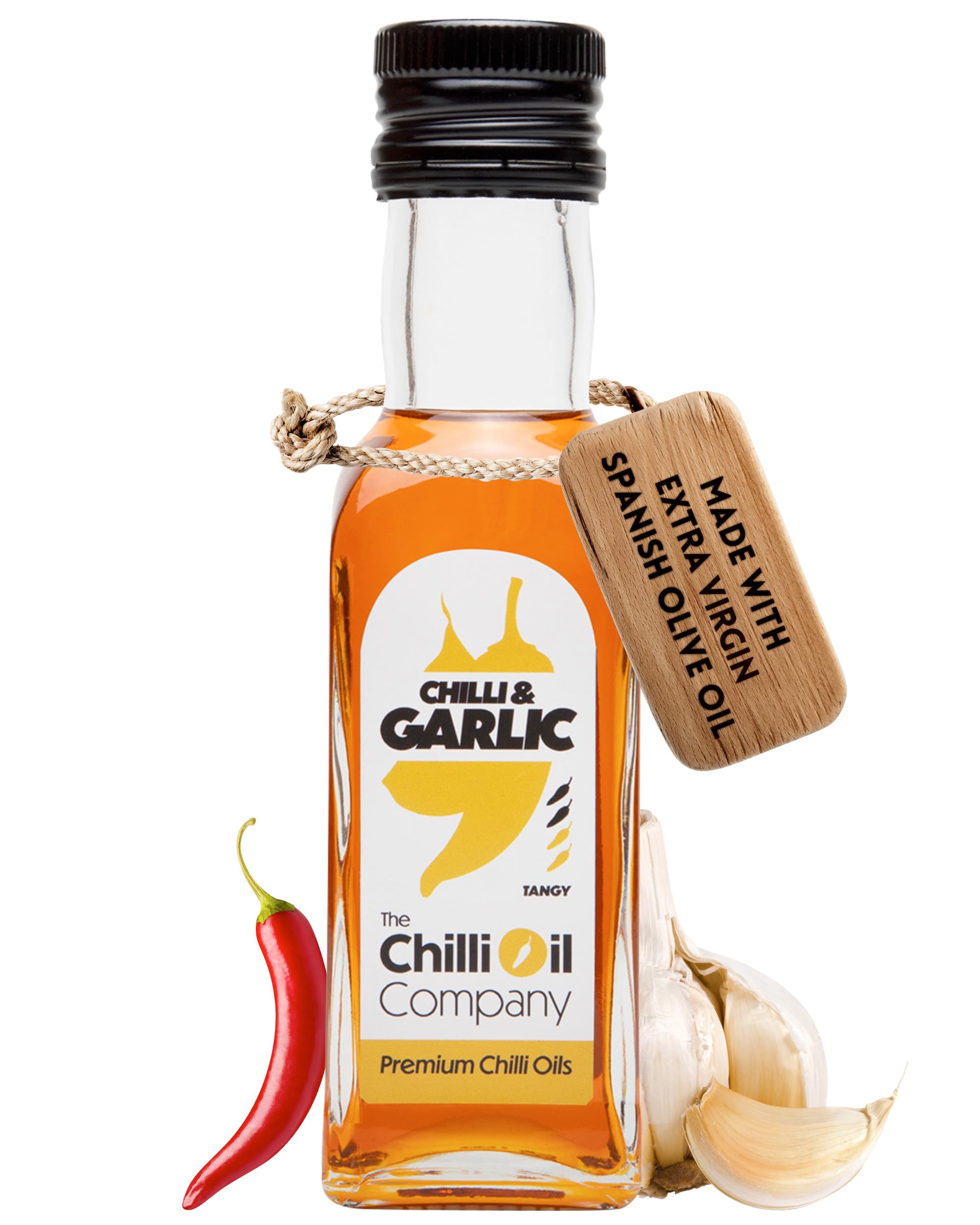 The Chilli Oil Company - Chilli with Garlic 125ml - Medium Hot Sauce with Spanish Extra Virgin Olive Oil 1