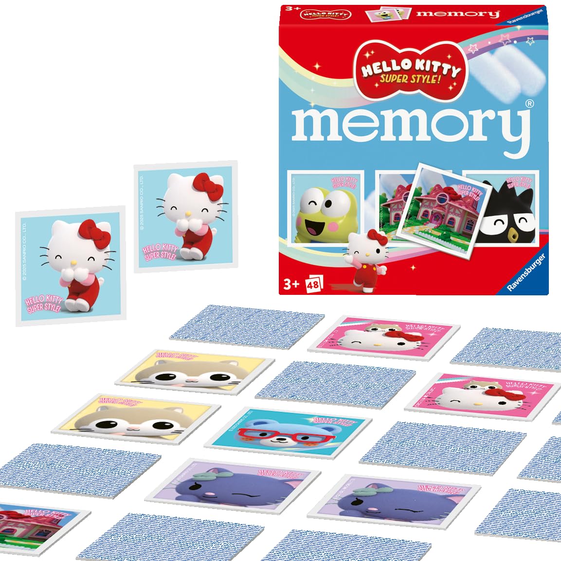 Ravensburger Hello Kitty Mini Memory Game for Kids Age 3+ | 2-6 Players | 48 Cards 1