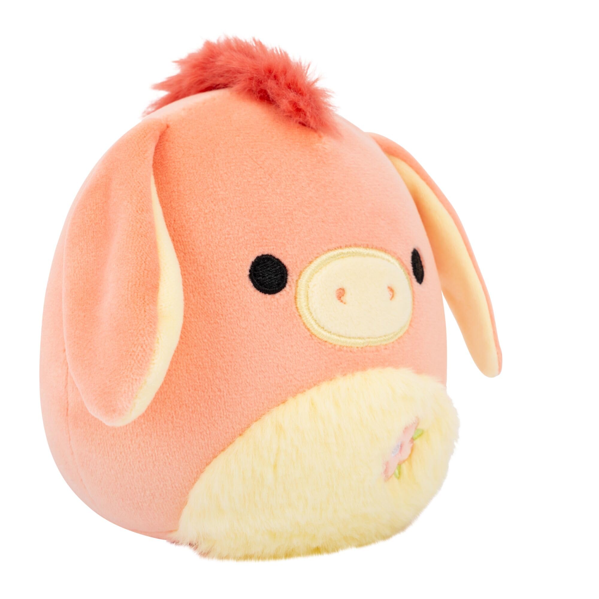 Squishmallows Original 7.5-Inch Llewyn the Peach Donkey - Easter Plush 4