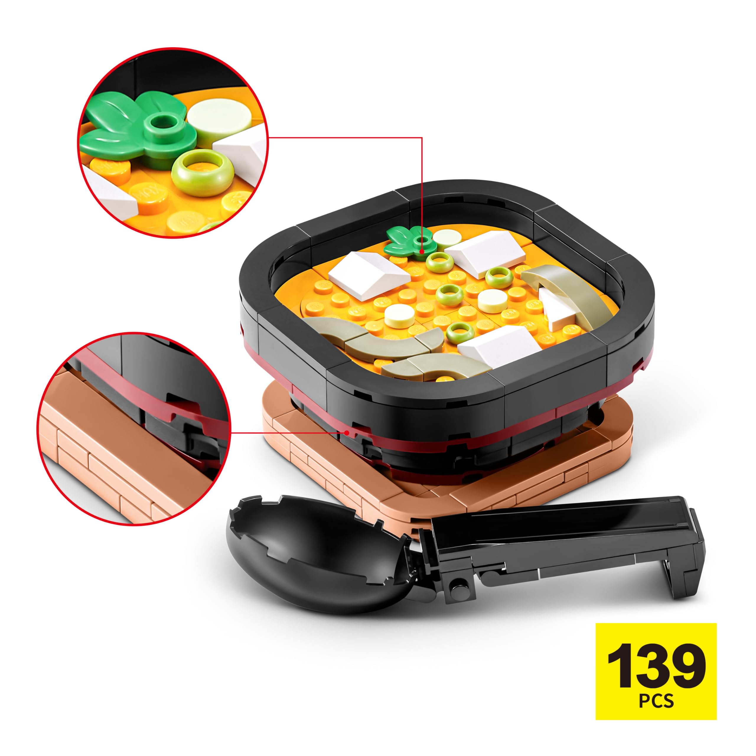 Max Build More Premium Sushi Bar Collection - 139-Piece Building Set for Ages 3+ 3