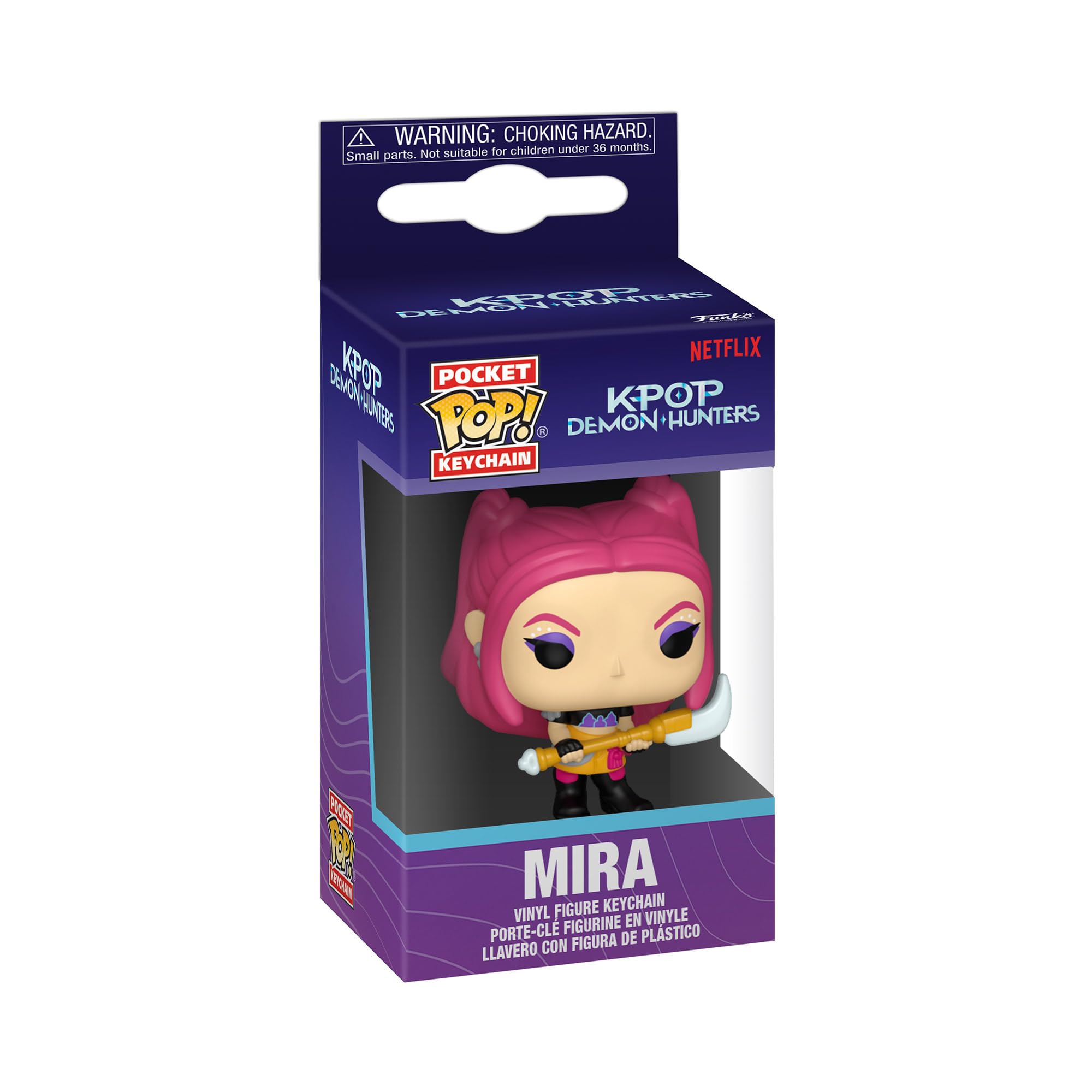 Funko POP! Keychain - KPOP Demon Hunters - Mira Novelty Keyring | Vinyl | 4.63-in 2