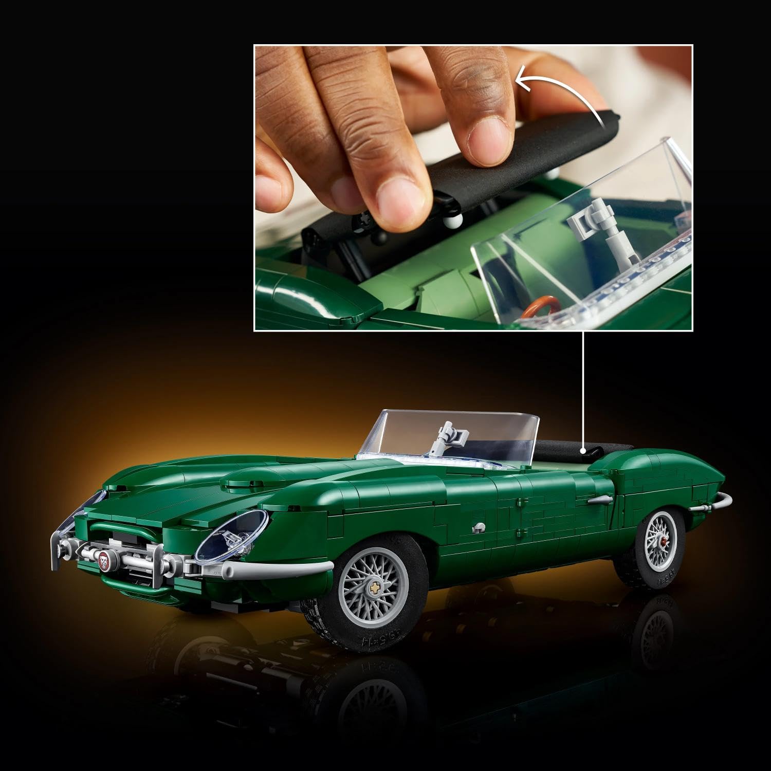LEGO Icons Jaguar E-Type - Classic Sports Car Model Kit for Adults | 18+ Age Range | 11381 2