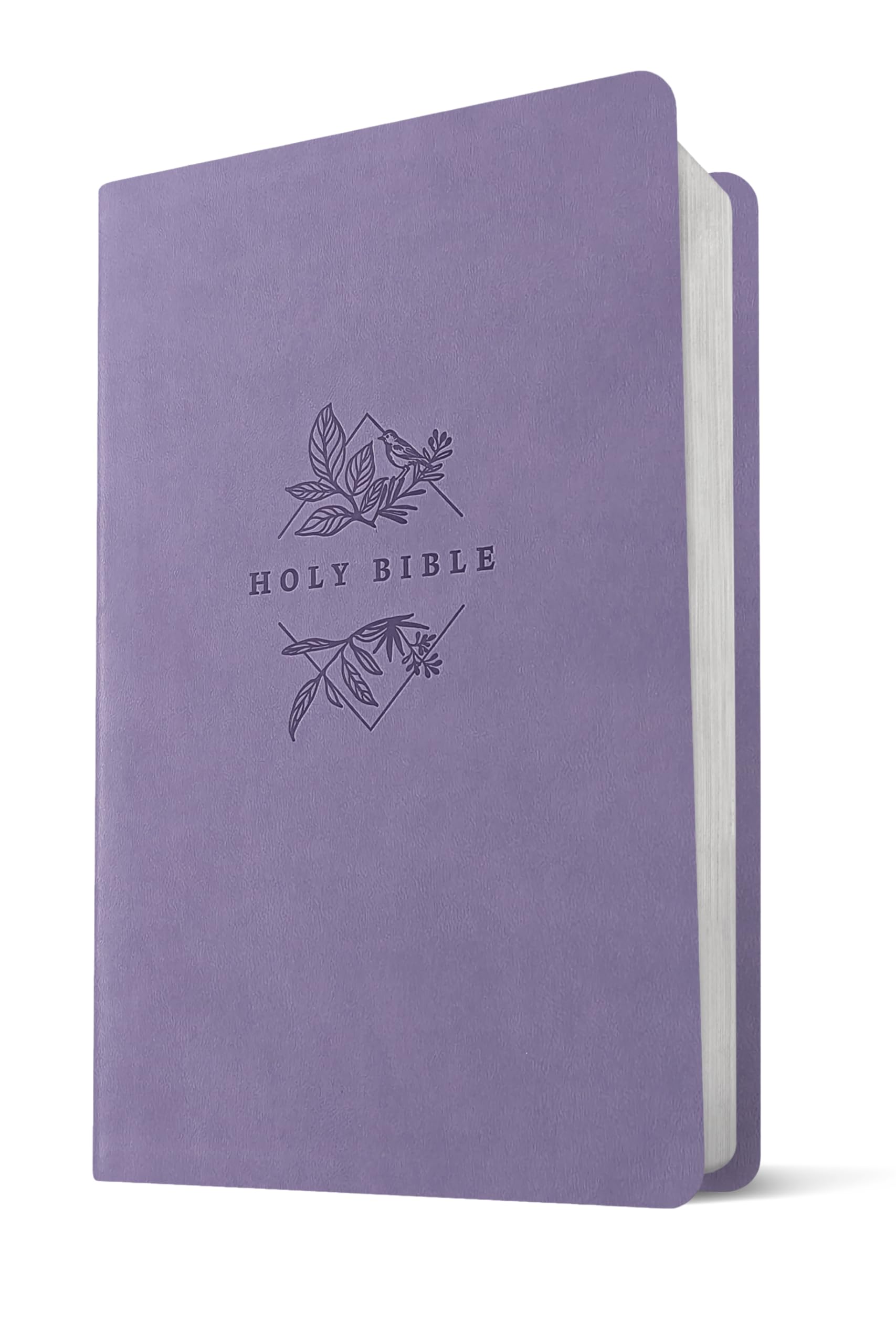 Tyndale NLT Large Print Premium Value Thinline Bible - New Living Translation | Imitation Leather | Purple 5