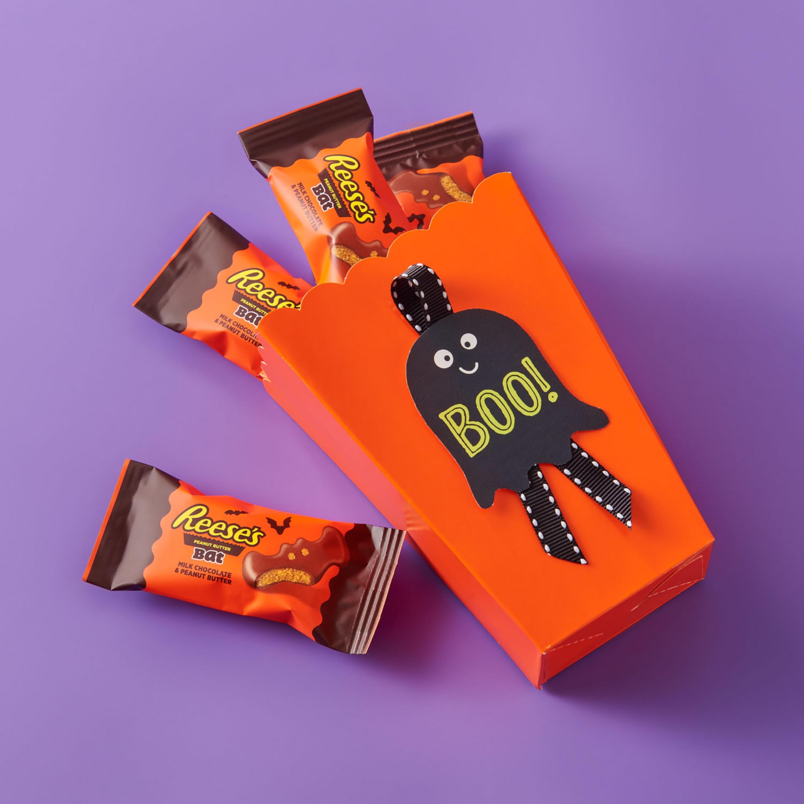 Reese's Peanut Butter Bats Snack Size Halloween Candy Bag 272g 12