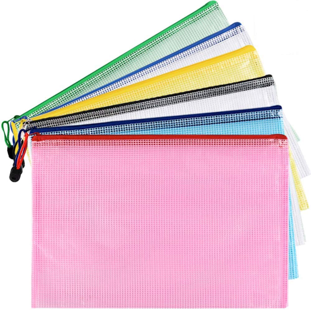 GoodtoU A4 Plastic Zip Lock Wallets - 36 Pack, Water Resistant Mesh Document Folders 1